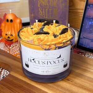 Hocus Pocus Themed Candle – 16oz Two-Wick Spooky Halloween Treat